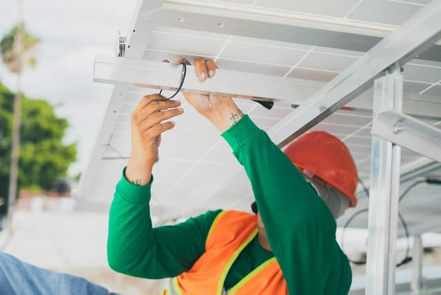 Instalação de painéis solares